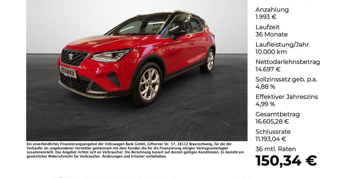 Seat Arona 19.998 km 15.885 &euro; Osnabrück 49078